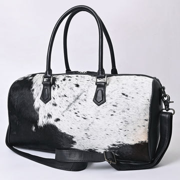 American Darling Duffle bag Beautifully Hair On Leather women Handbag
